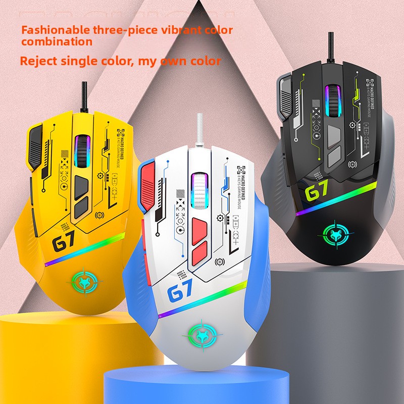 Gaming Keyboard 1 Hand - G6 Wired Gaming Mouse 128000DPI ChipA826