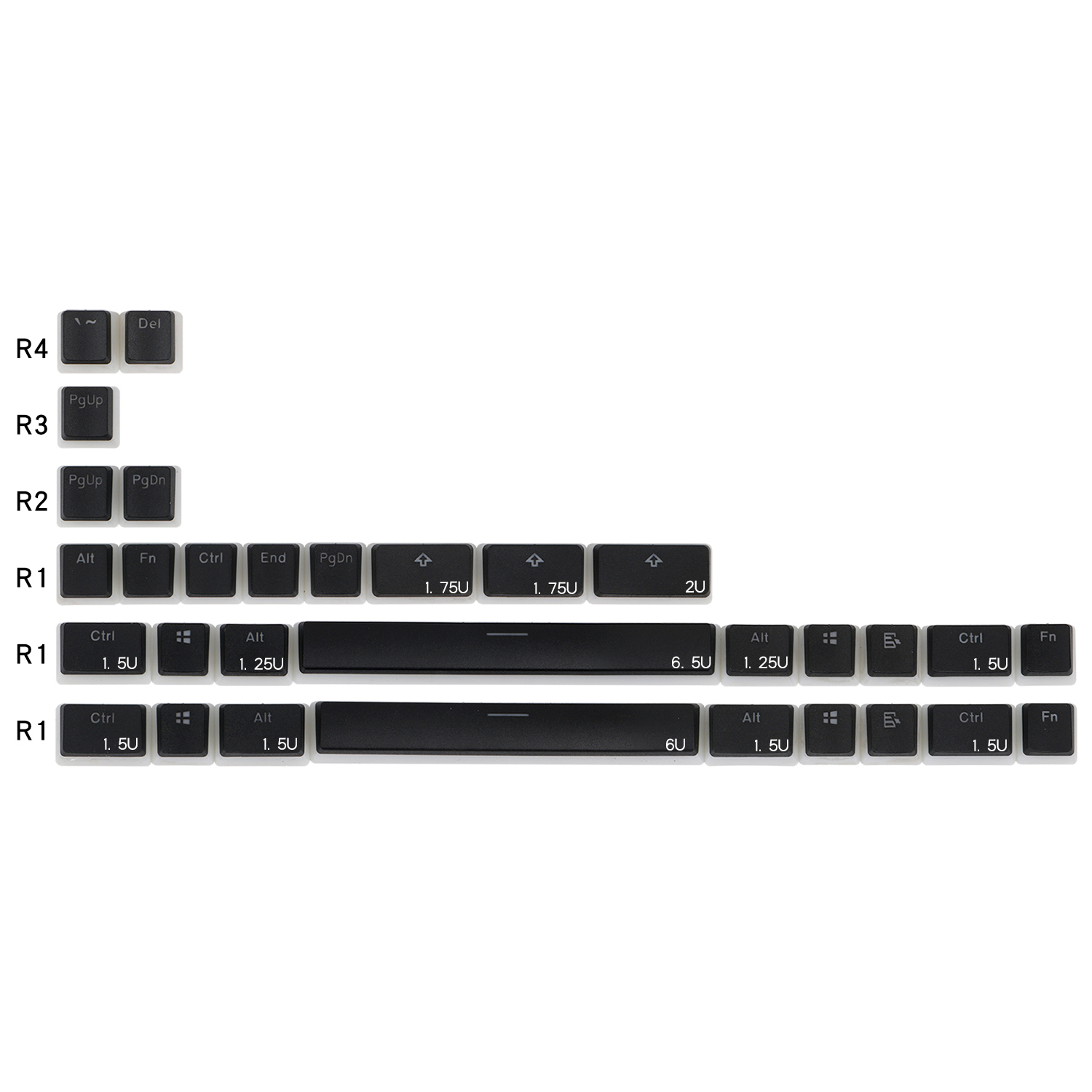 Gaming Keyboard Corsair - Pudding PBT Doubleshot Backlight Keycap black