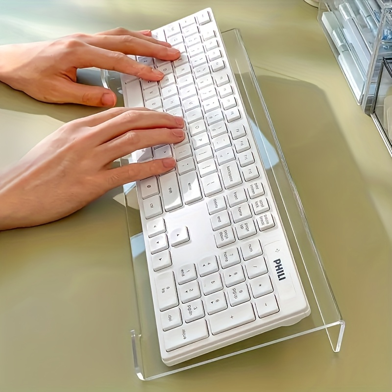 Gaming Keyboard Brand - Acrylic keyboard stand, transparent desktop organizer,