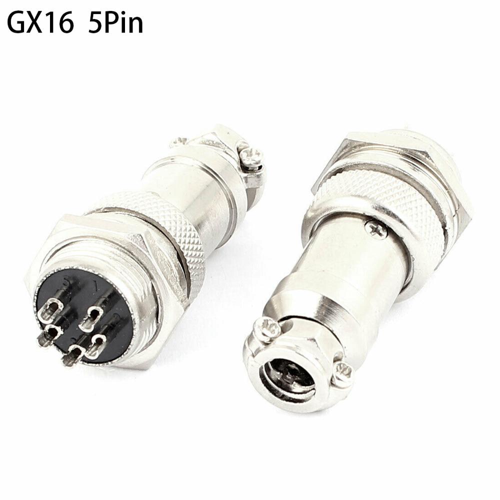 Aviator Connector Kit - 1set GX16 5P Aviation Plug 16mm
