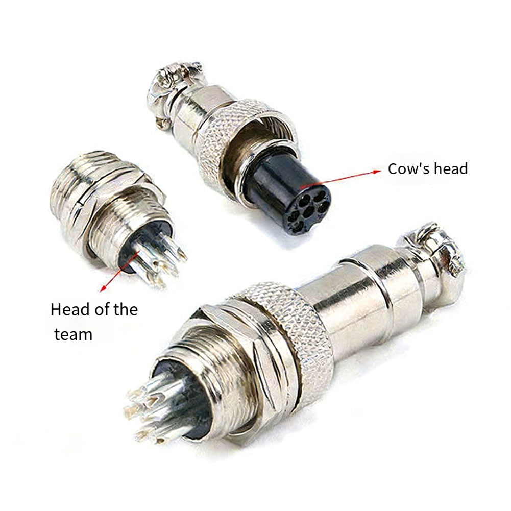 Aviator Connector Kit - 5Pcs GX16 2/3/4/5 Pin Aviation Plug-