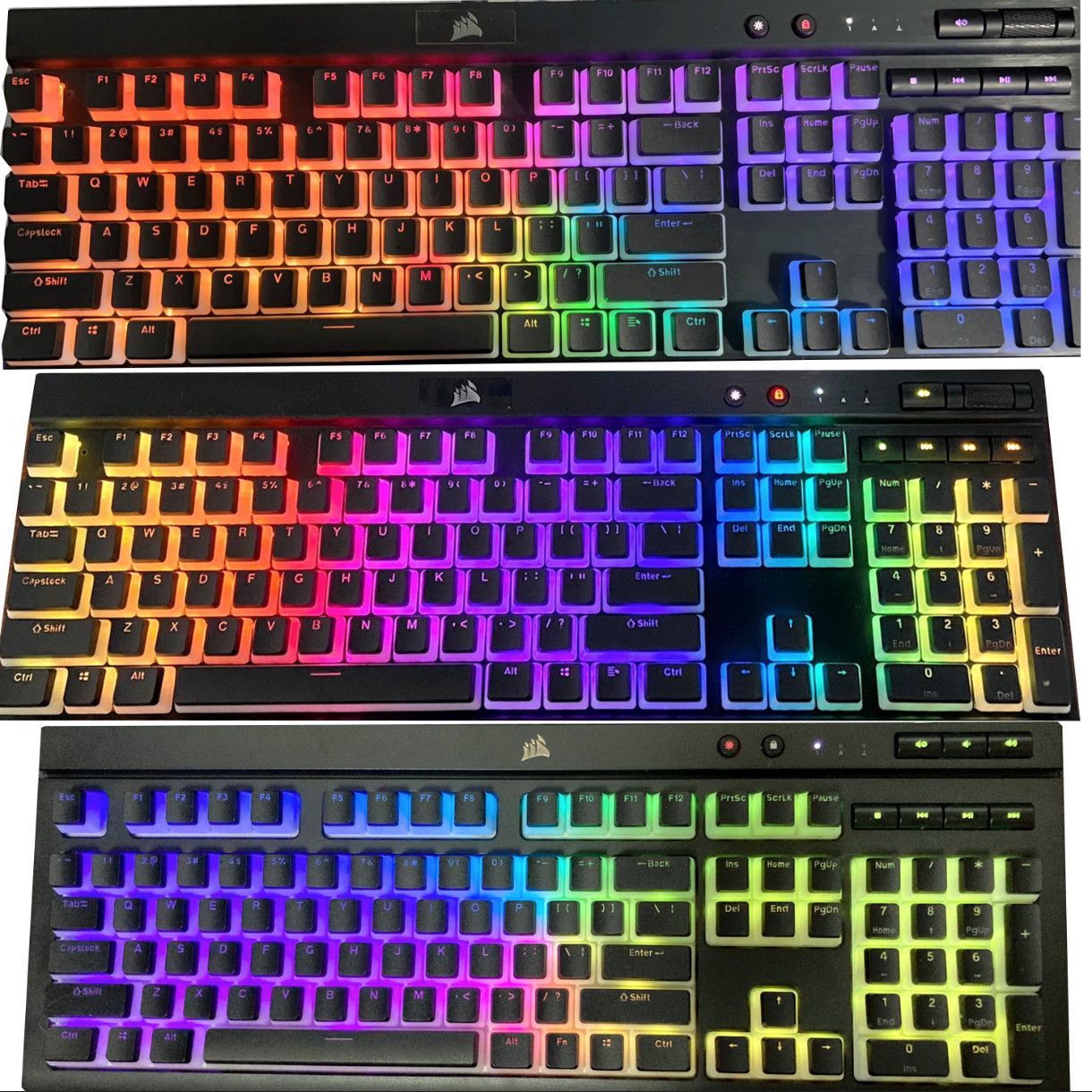 Gaming Keyboard Corsair - Translucent Corsair Pudding Keycaps PBT Key