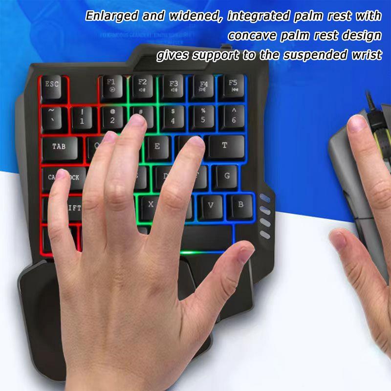 Gaming Keyboard Half - 35 key Gaming Keyboard Single Hand