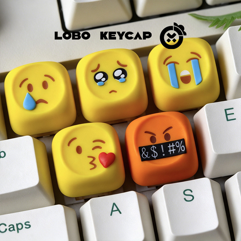 Hot Emoji Keycaps Kawaii Perso - Gaming Keyboard Emoji recension och pris