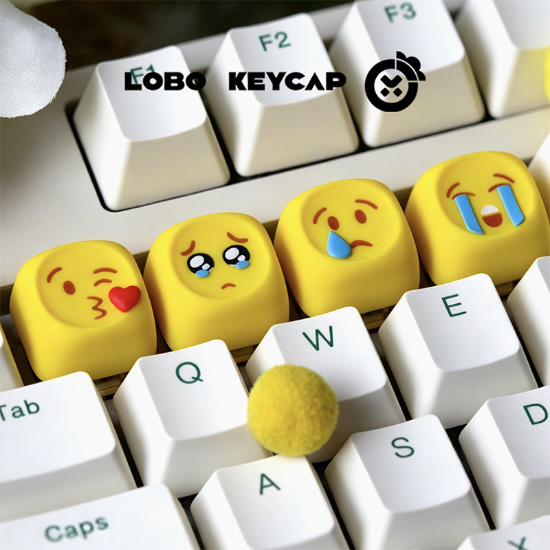 Hot Emoji Keycaps Kawaii Perso - Gaming Keyboard Emoji recension och pris