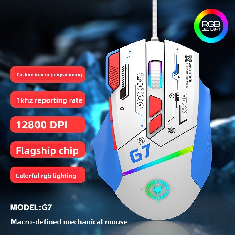 G6 Wired Gaming Mouse 128000DP - Gaming Keyboard 1 Hand recension och pris
