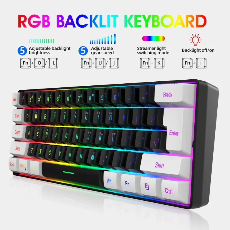 Keyboard and Mouse 60% Compute - Gaming Keyboard Mouse Set recension och pris