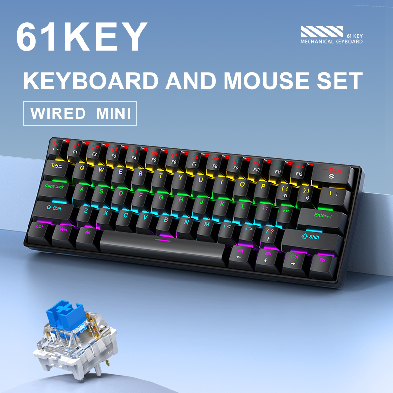 APAYADO K61 Mini Mechanical Ke - Gaming Keyboard Half recension och pris