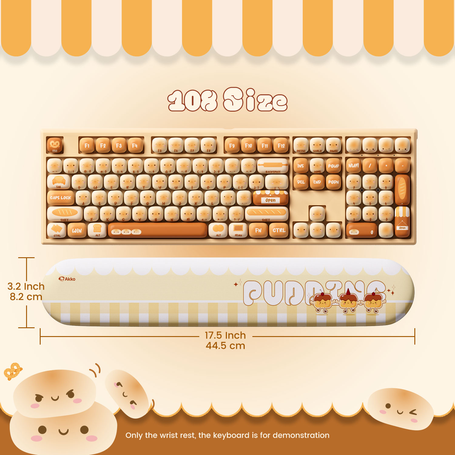 Akko Pudding Buns Keyboard Wri - Gaming Keyboard Ergonomics recension och pris
