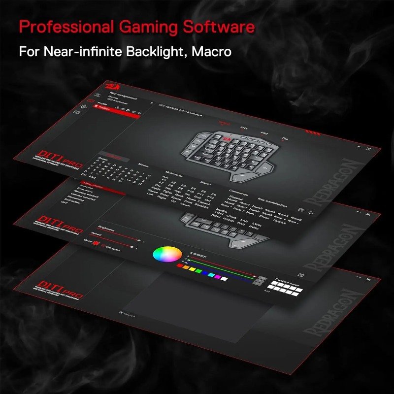 New Redragon K585 PRO Wireless - Gaming Keyboard 1 Hand recension och pris