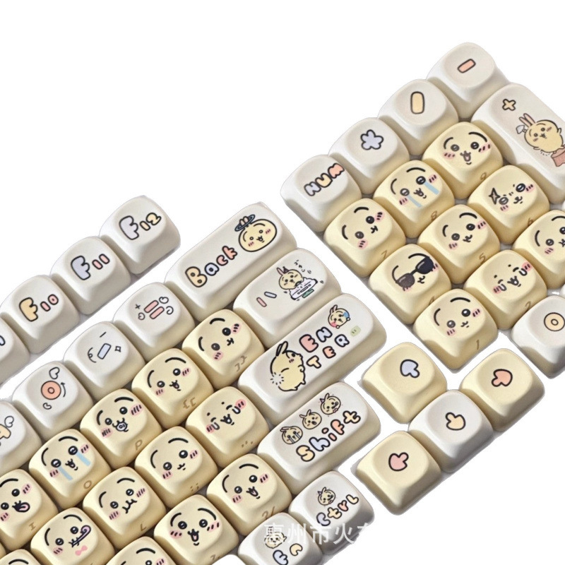 Chiikawa Cute Emoji Keycap Set - Gaming Keyboard Emoji recension och pris