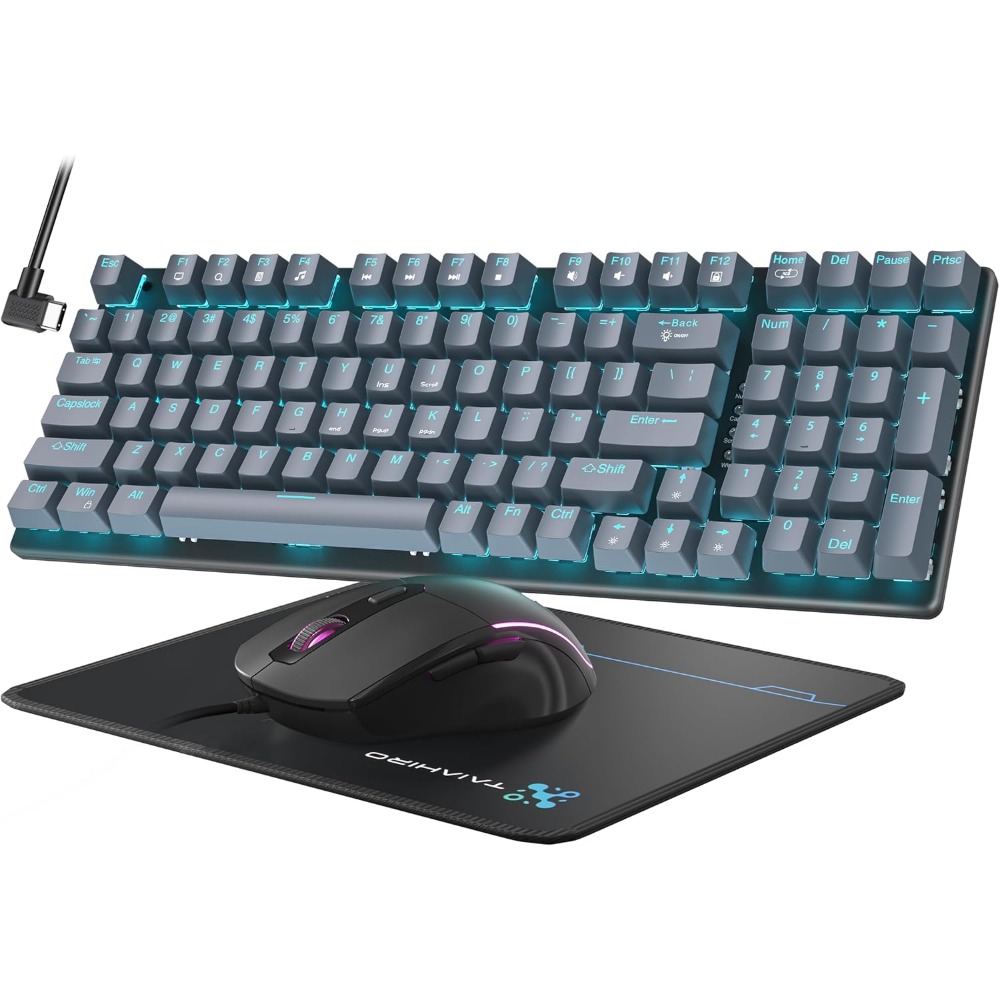 98-Key Floating Keycap Gaming  - Gaming Keyboard No Number Pad recension och pris