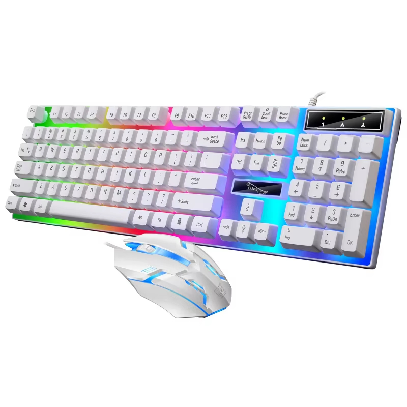 104Keys Full-Size Mechanical R - Gaming Keyboard Mouse Set recension och pris