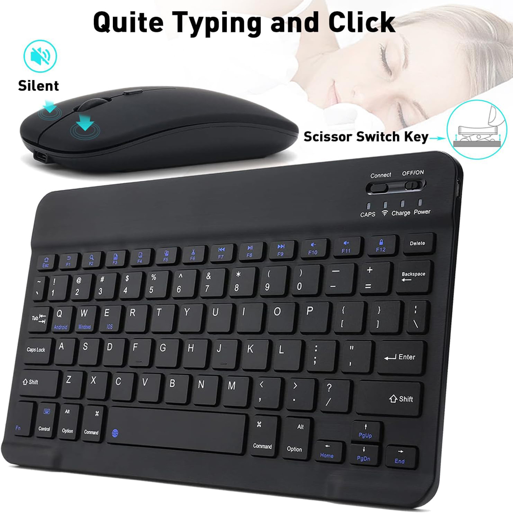 10 lnch Wireless  Bluetooth Mi - Gaming Keyboard Mouse Wireless recension och pris