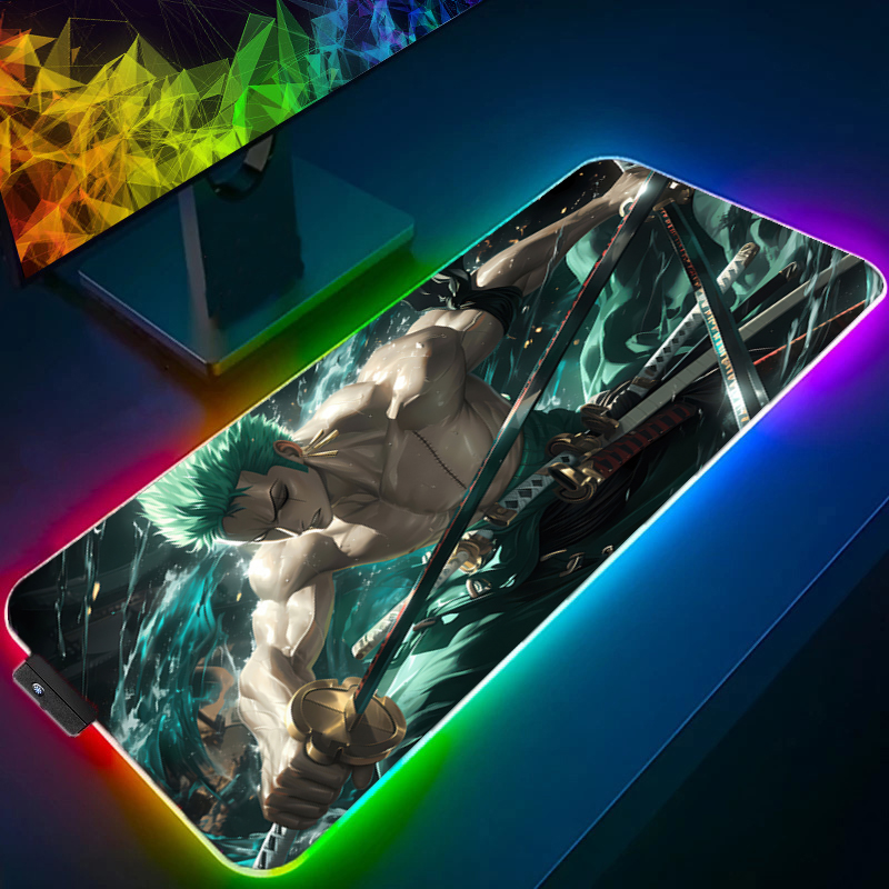ONE PIECE Zoro Mouse Pad RGB G - Gaming Keyboard Nearby recension och pris