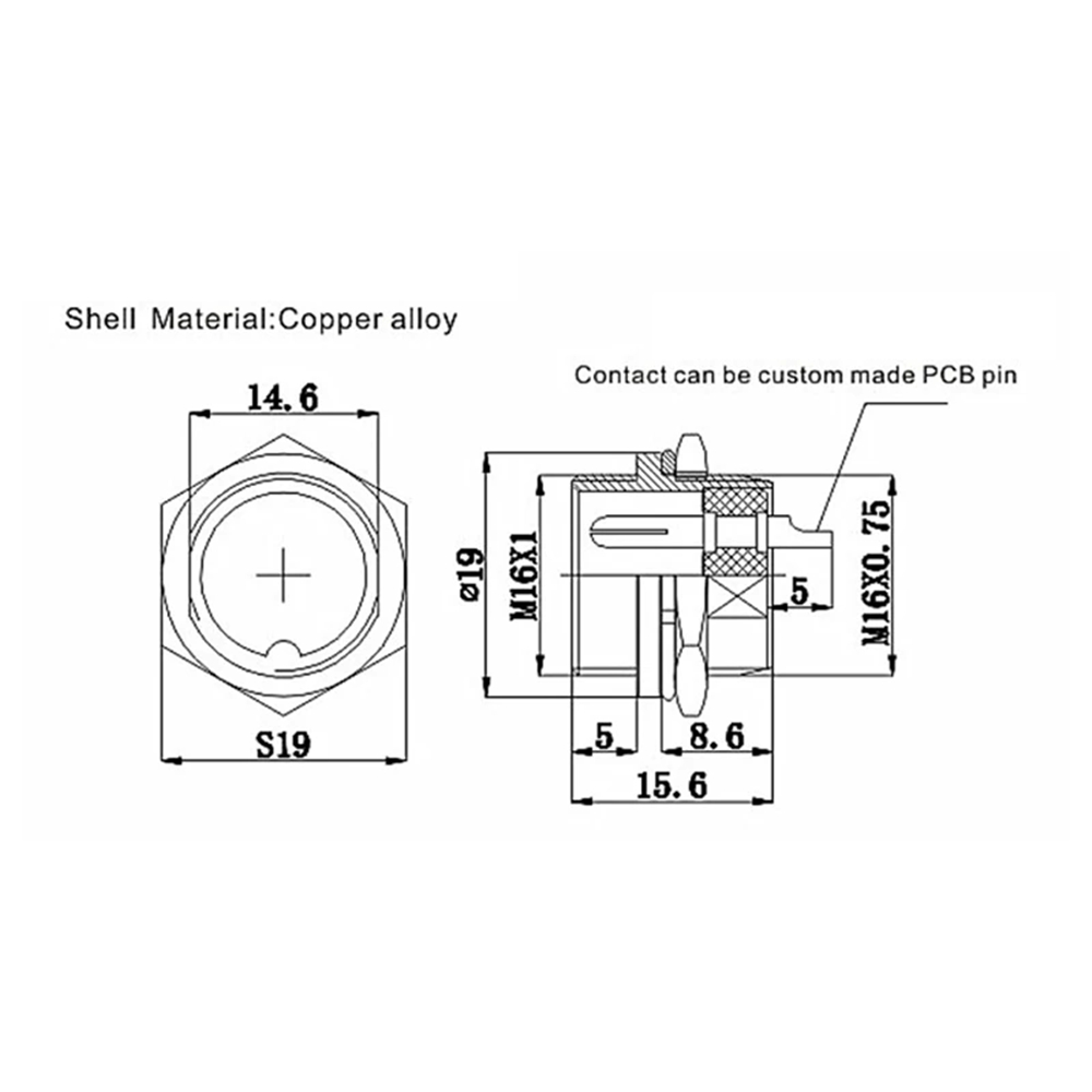 GX16 16mm Round Aviation Plug  - Aviator Connector Kit recension och pris