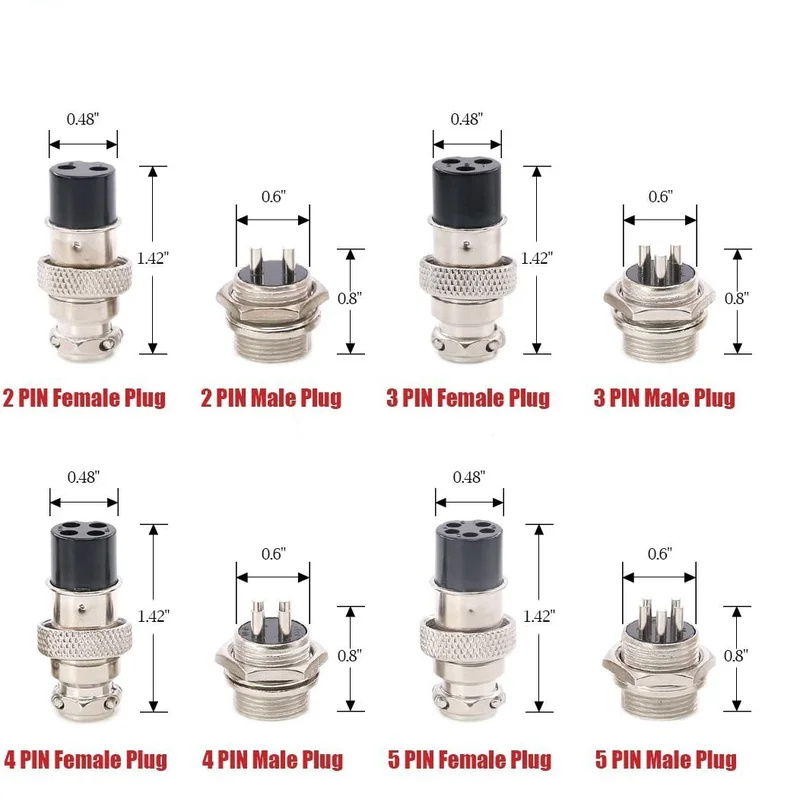 14pcs 7Value 2 3 4 5 6 8 Pin 1 - Aviator Connector Kit recension och pris