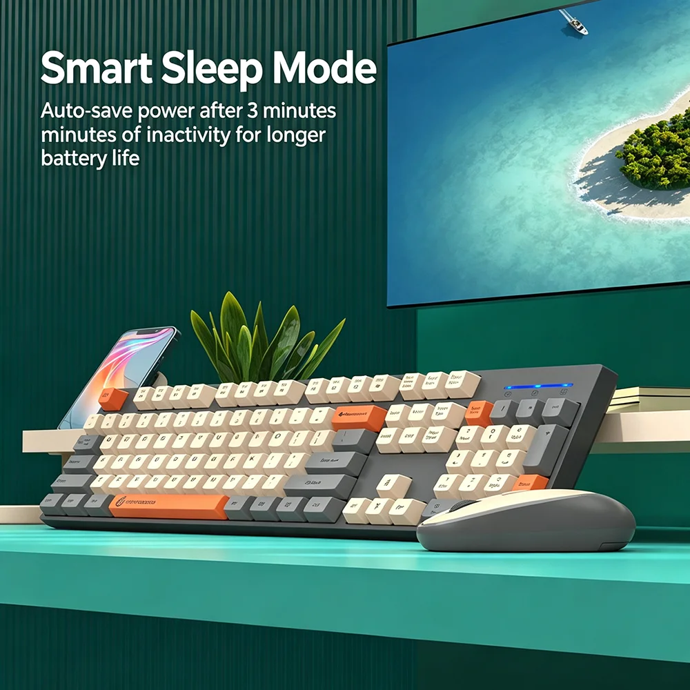 KEBIDUMEI 2.4G Wireless Keyboa - Gaming Keyboard Mouse Set recension och pris