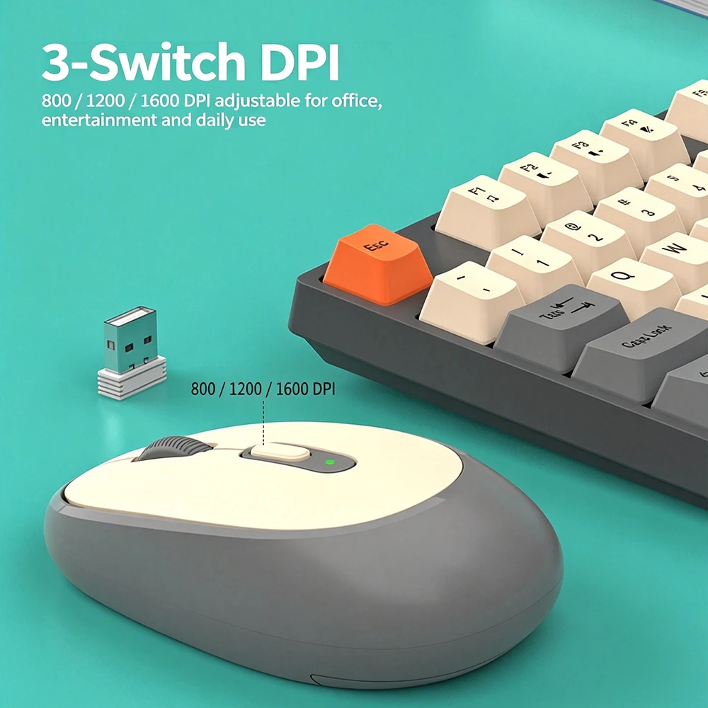 KEBIDUMEI 2.4G Wireless Keyboa - Gaming Keyboard Mouse Set recension och pris