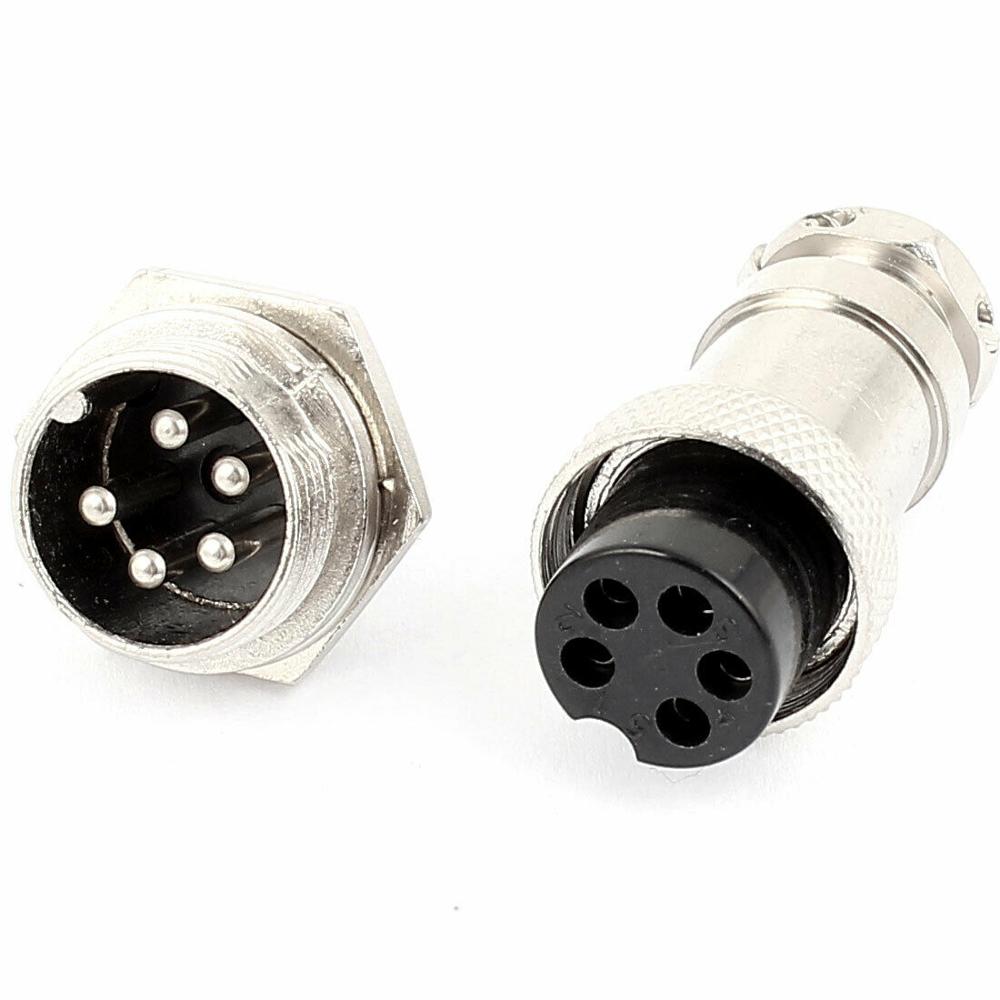 1set GX16 5P Aviation Plug 16m - Aviator Connector Kit recension och pris