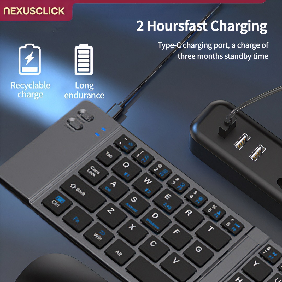 NexusClick New Mini Wireless B - Gaming Keyboard Mouse Set recension och pris