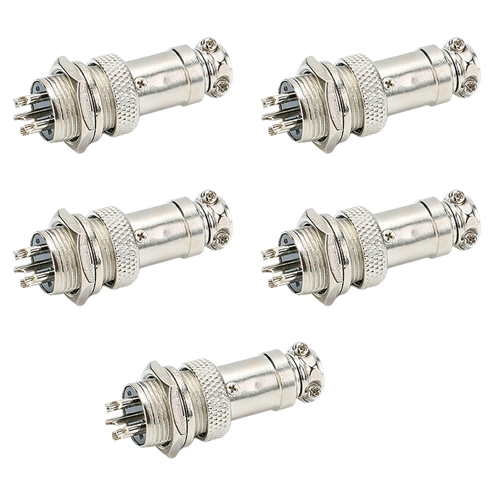 5Pcs GX16 2/3/4/5 Pin Aviation - Aviator Connector Kit recension och pris