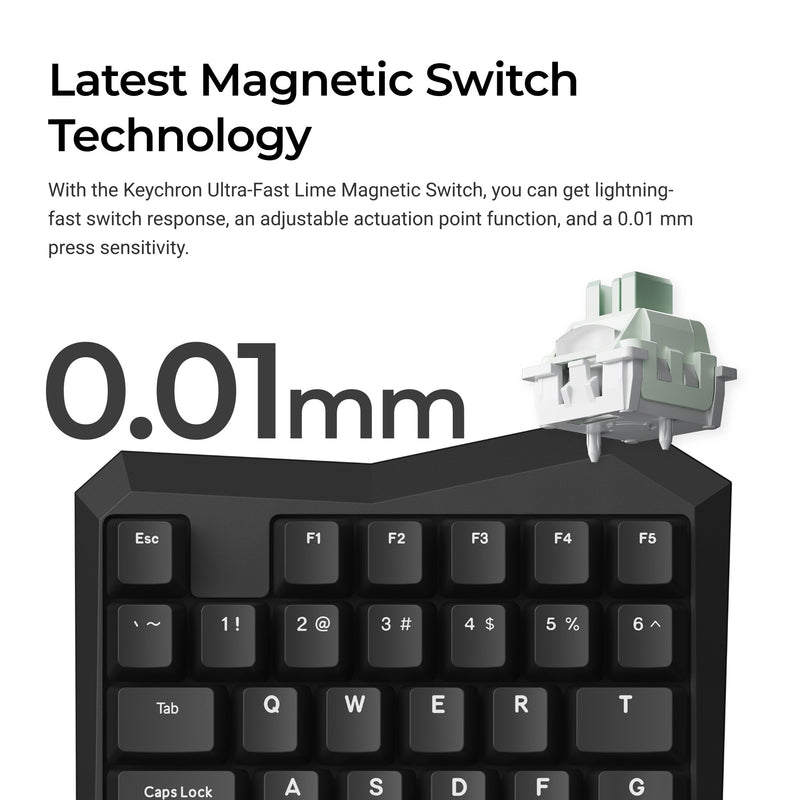 Keychron C0 HE 8K wired One Ha - Gaming Keyboard 1 Hand recension och pris