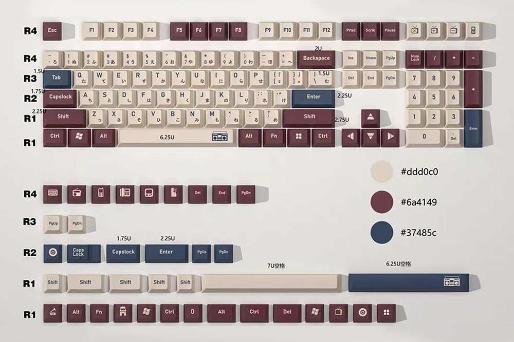 GKs Cherry Profile Half Sugar  - Gaming Keyboard Half recension och pris