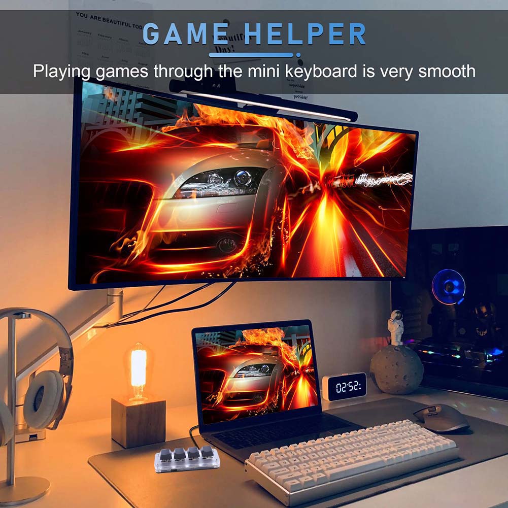 3 Key 1 Knob/4 Key Photoshop G - Gaming Keyboard 1 Hand recension och pris