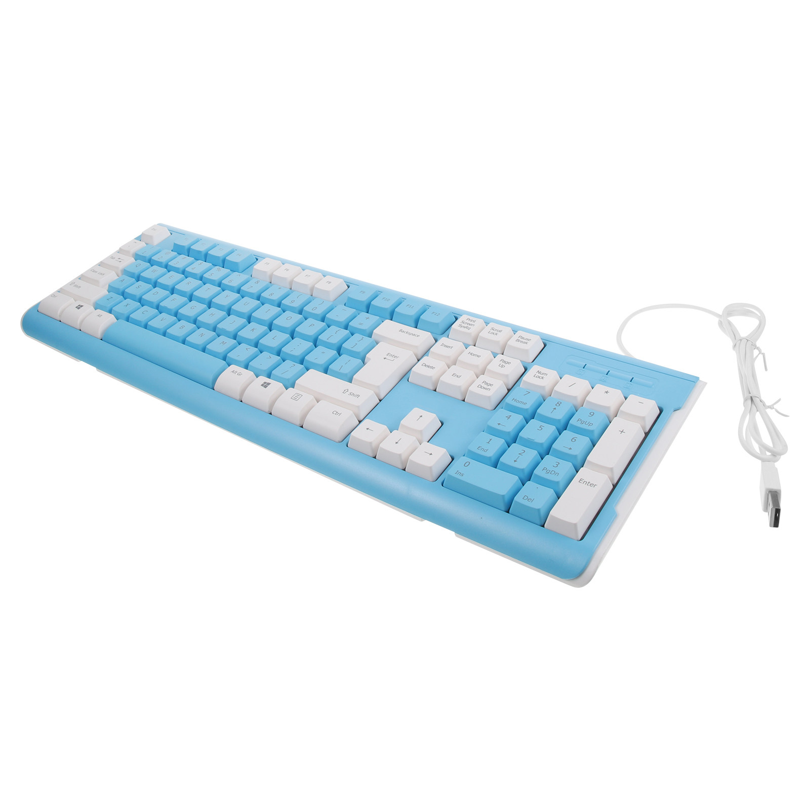 Wired USB Color Matching Gamin - Gaming Keyboard No Number Pad recension och pris