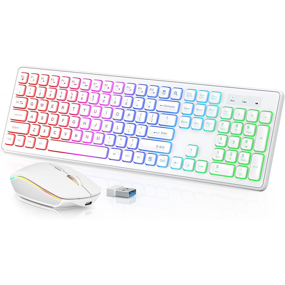 Backlit Wireless Keyboard and  - Gaming Keyboard Mouse Set recension och pris