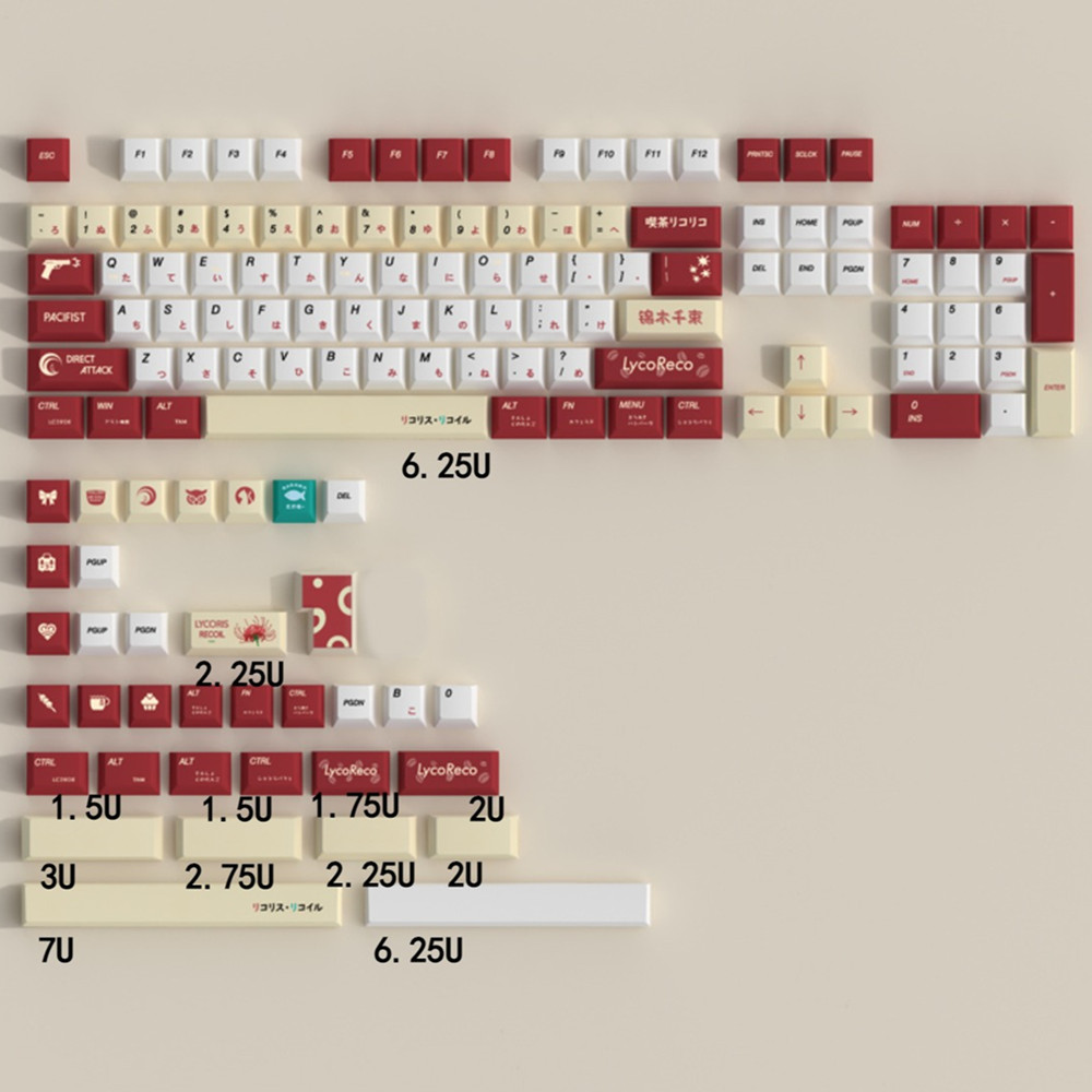 Lycoris Recoil Anime PBT Keyca - Gaming Keyboard Brand recension och pris